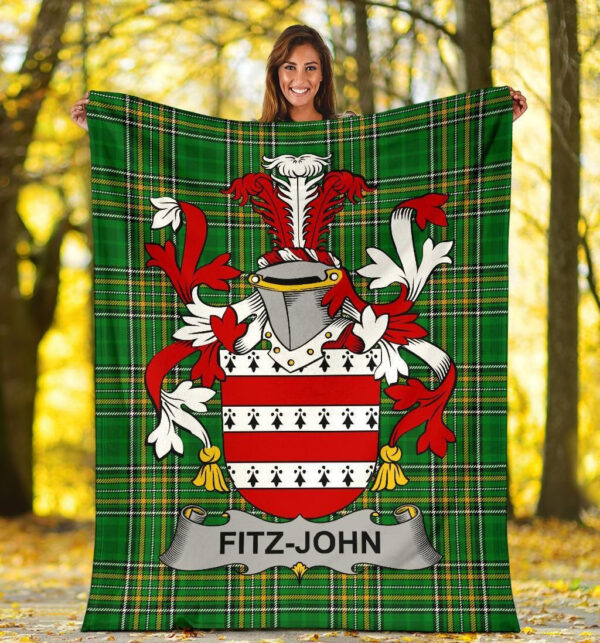 Ireland Premium Blanket - Fitz-John Ireland Blanket Irish National Tartan - Image 5