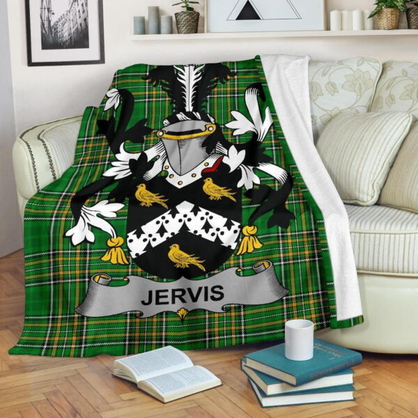 Ireland Premium Blanket - Jervis or Jarvis Ireland Blanket Irish National Tartan