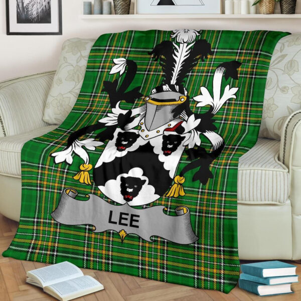 Ireland Premium Blanket - Lee or O'Lee Ireland Blanket Irish National Tartan - Image 2