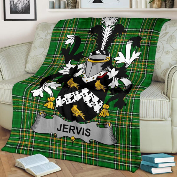 Ireland Premium Blanket - Jervis or Jarvis Ireland Blanket Irish National Tartan - Image 2