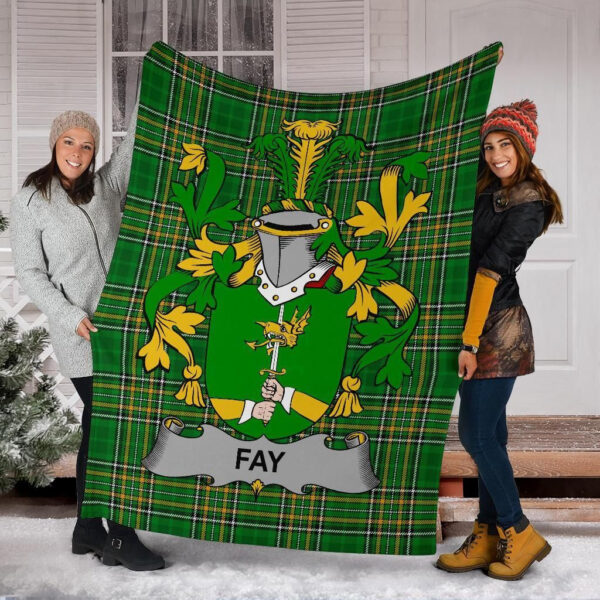 Ireland Premium Blanket - Fay or O'Fee Ireland Blanket Irish National Tartan - Image 6