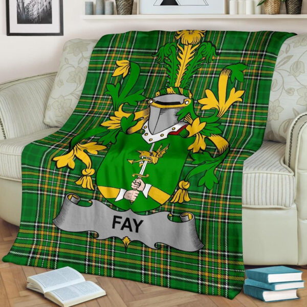 Ireland Premium Blanket - Fay or O'Fee Ireland Blanket Irish National Tartan - Image 2