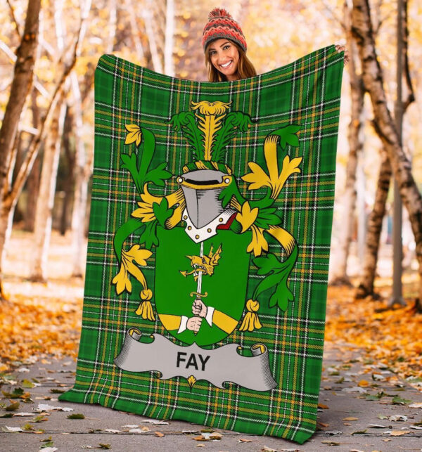 Ireland Premium Blanket - Fay or O'Fee Ireland Blanket Irish National Tartan - Image 4