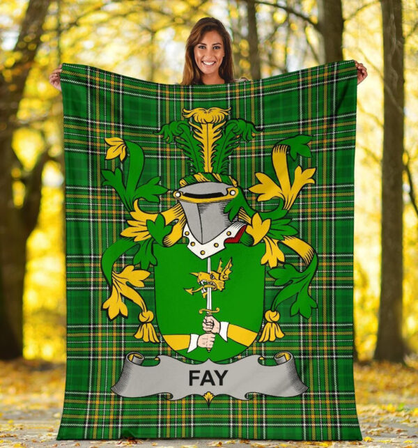 Ireland Premium Blanket - Fay or O'Fee Ireland Blanket Irish National Tartan - Image 5