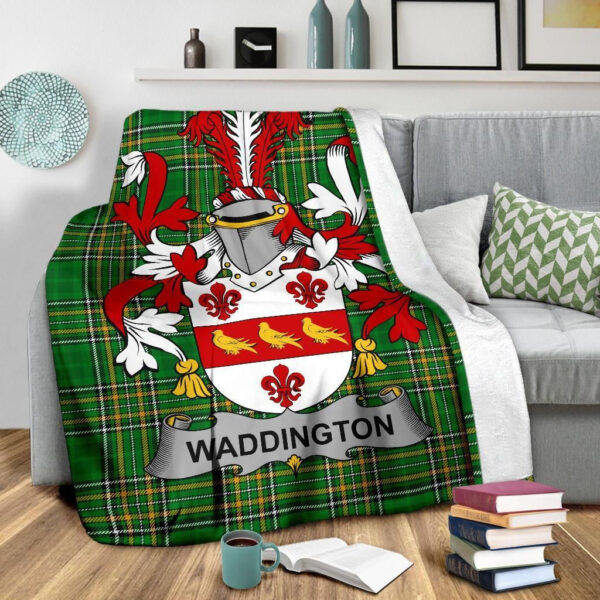 Ireland Premium Blanket - Waddington Ireland Blanket Irish National Tartan - Image 3