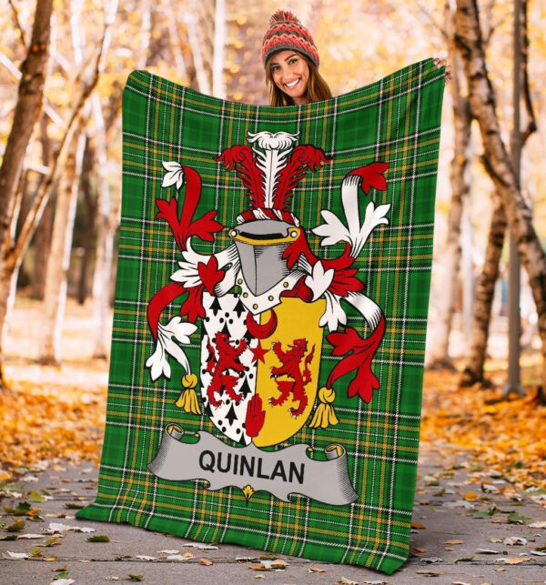 Ireland Premium Blanket - Quinlan or O'Quinlevan Ireland Blanket Irish National Tartan - Image 4