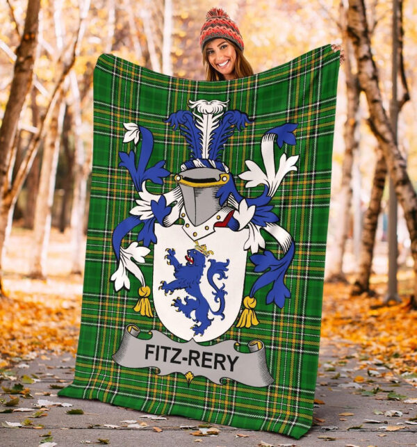 Ireland Premium Blanket - Fitz-Rery Ireland Blanket Irish National Tartan - Image 4