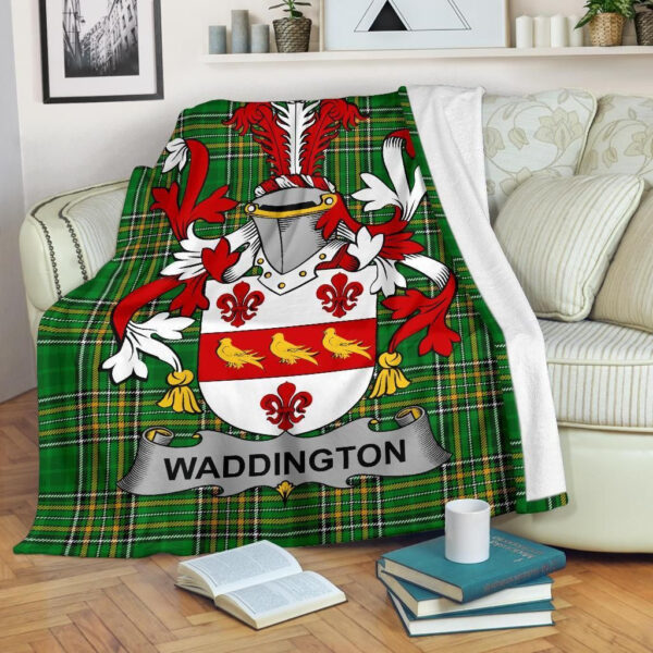 Ireland Premium Blanket - Waddington Ireland Blanket Irish National Tartan