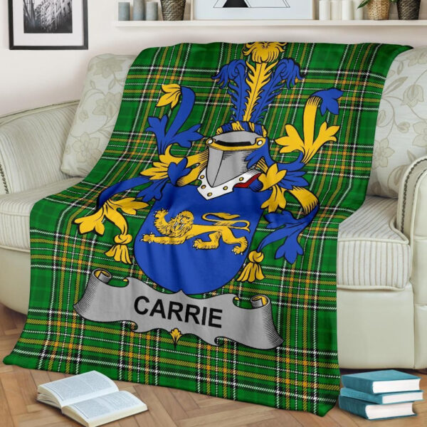 Ireland Premium Blanket - Carrie or O'Carrie Ireland Blanket Irish National Tartan - Image 2