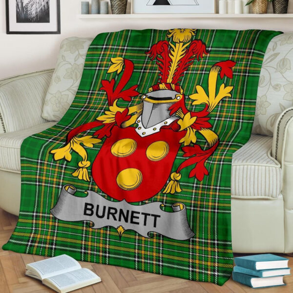 Ireland Premium Blanket - Burnett Ireland Blanket Irish National Tartan - Image 2