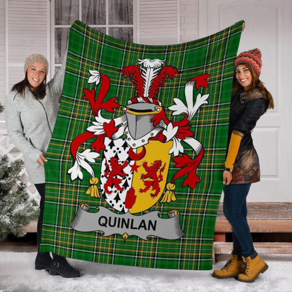 Ireland Premium Blanket - Quinlan or O'Quinlevan Ireland Blanket Irish National Tartan - Image 6