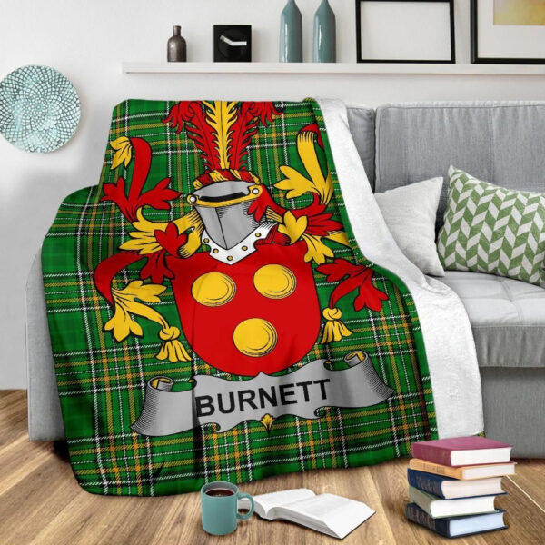 Ireland Premium Blanket - Burnett Ireland Blanket Irish National Tartan - Image 3