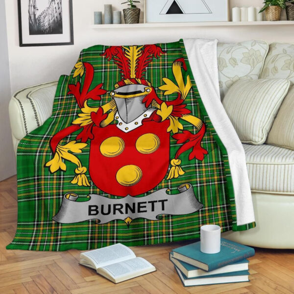 Ireland Premium Blanket - Burnett Ireland Blanket Irish National Tartan