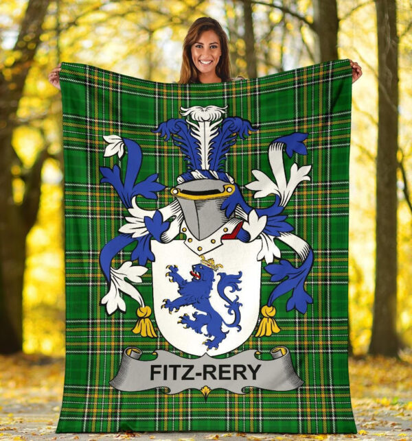 Ireland Premium Blanket - Fitz-Rery Ireland Blanket Irish National Tartan - Image 5