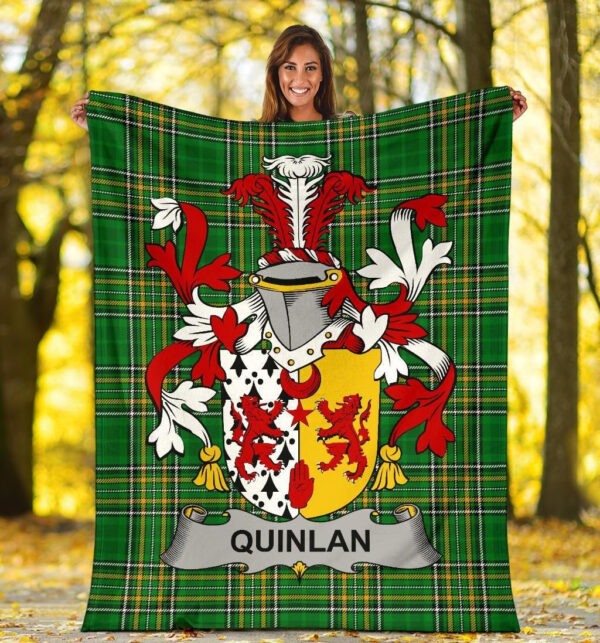 Ireland Premium Blanket - Quinlan or O'Quinlevan Ireland Blanket Irish National Tartan - Image 5