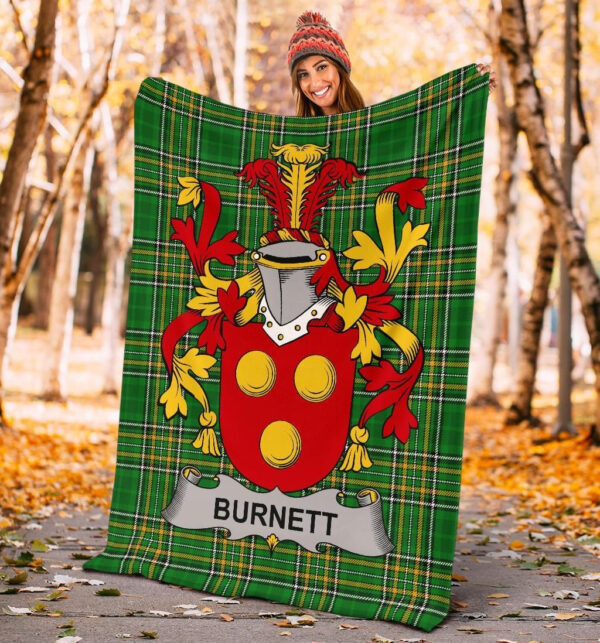 Ireland Premium Blanket - Burnett Ireland Blanket Irish National Tartan - Image 4