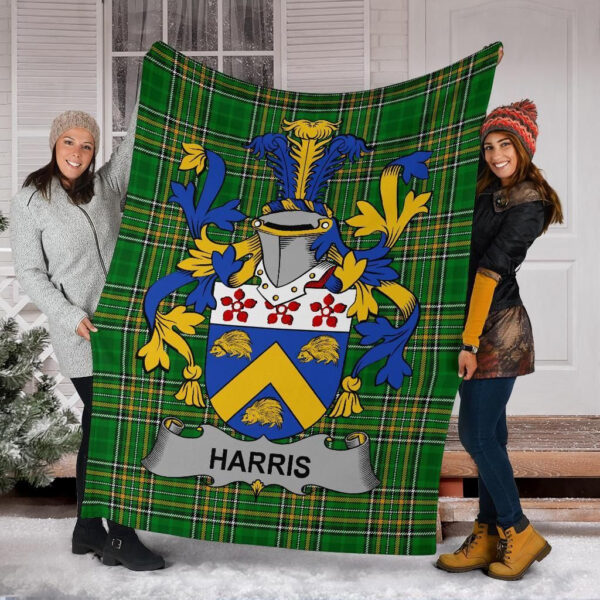 Ireland Premium Blanket - Harris Ireland Blanket Irish National Tartan - Image 6