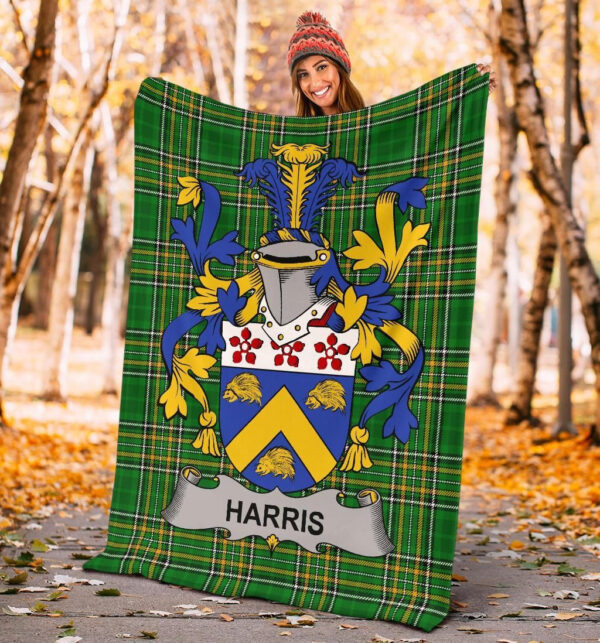 Ireland Premium Blanket - Harris Ireland Blanket Irish National Tartan - Image 4