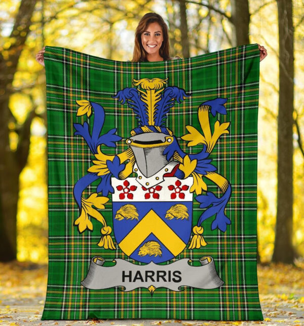 Ireland Premium Blanket - Harris Ireland Blanket Irish National Tartan - Image 5