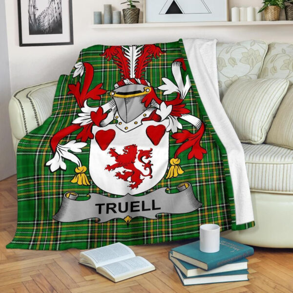 Ireland Premium Blanket - Truell Ireland Blanket Irish National Tartan