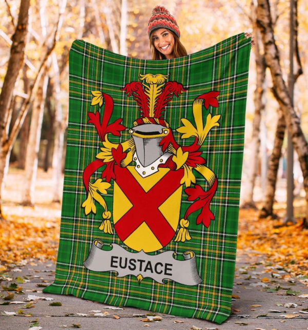 Ireland Premium Blanket - Eustace Ireland Blanket Irish National Tartan - Image 4