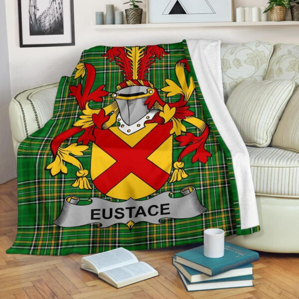 Ireland Premium Blanket - Eustace Ireland Blanket Irish National Tartan