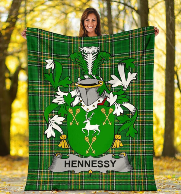 Ireland Premium Blanket - Hennessy or O'Hennessy Ireland Blanket Irish National Tartan - Image 5