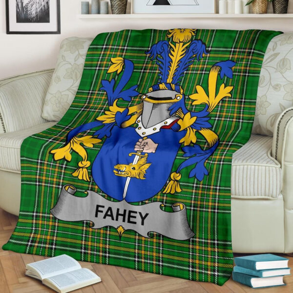 Ireland Premium Blanket - Fahey or O'Fahy Ireland Blanket Irish National Tartan - Image 2