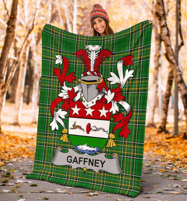 Ireland Premium Blanket - Gaffney Ireland Blanket Irish National Tartan - Image 4