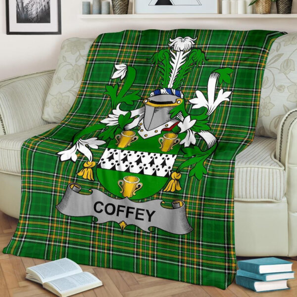 Ireland Premium Blanket - Coffey or O'Coffey Ireland Blanket Irish National Tartan - Image 2