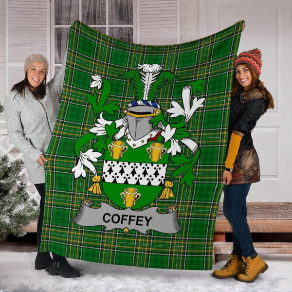 Ireland Premium Blanket - Coffey or O'Coffey Ireland Blanket Irish National Tartan - Image 6