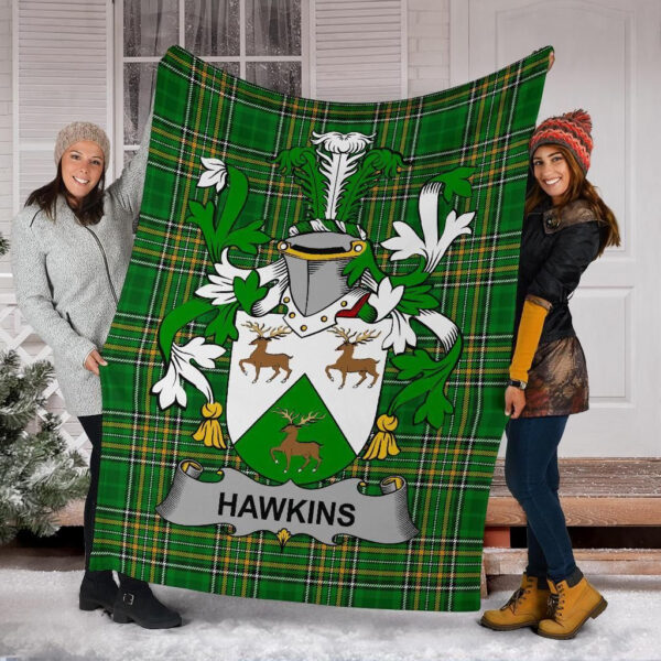 Ireland Premium Blanket - Hawkins or Haughan Ireland Blanket Irish National Tartan - Image 6