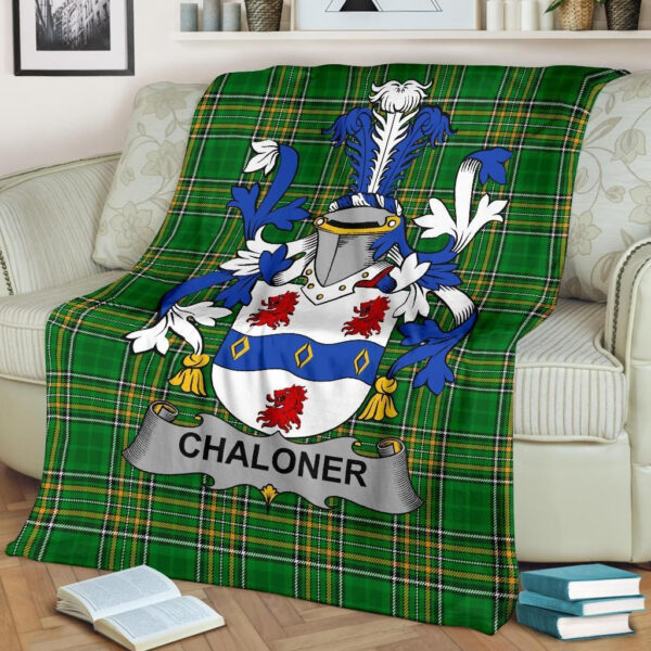 Ireland Premium Blanket - Chaloner Ireland Blanket Irish National Tartan - Image 2