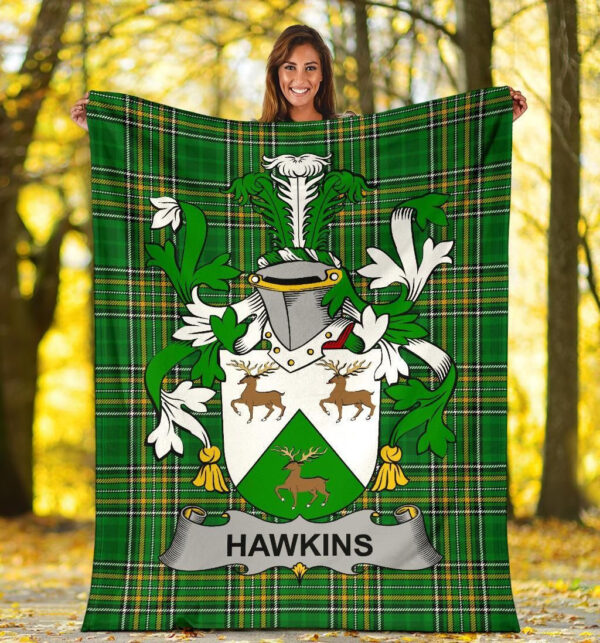 Ireland Premium Blanket - Hawkins or Haughan Ireland Blanket Irish National Tartan - Image 5