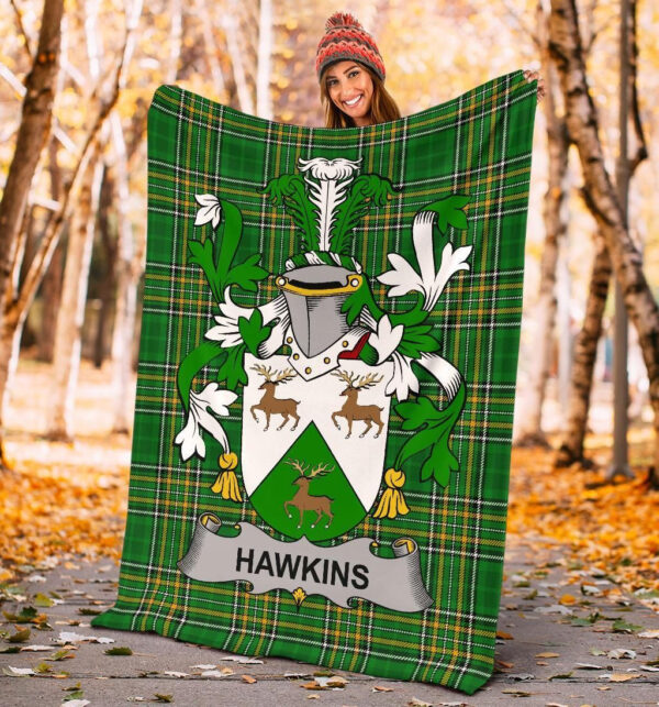 Ireland Premium Blanket - Hawkins or Haughan Ireland Blanket Irish National Tartan - Image 4