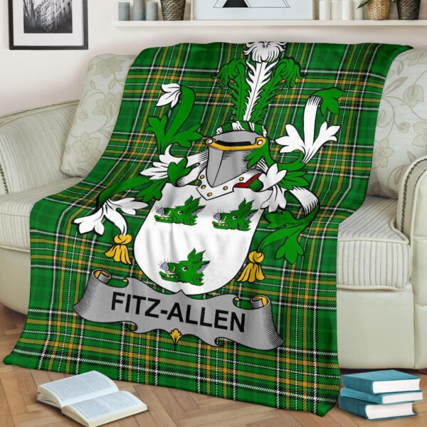 Ireland Premium Blanket - Fitz-Allen Ireland Blanket Irish National Tartan - Image 2