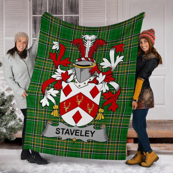 Ireland Premium Blanket - Staveley Ireland Blanket Irish National Tartan - Image 6