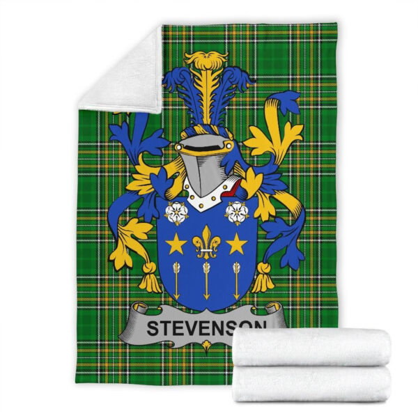 Ireland Premium Blanket - Stevenson Ireland Blanket Irish National Tartan - Image 7