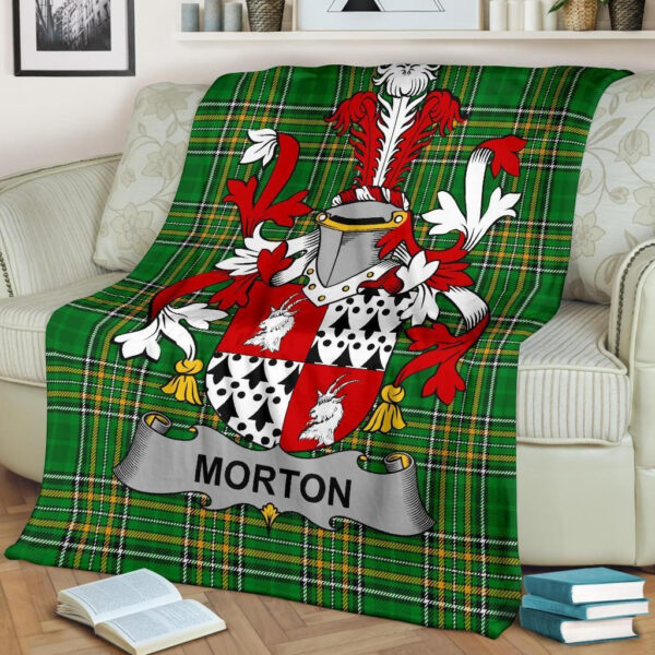 Ireland Premium Blanket - Morton Ireland Blanket Irish National Tartan - Image 2