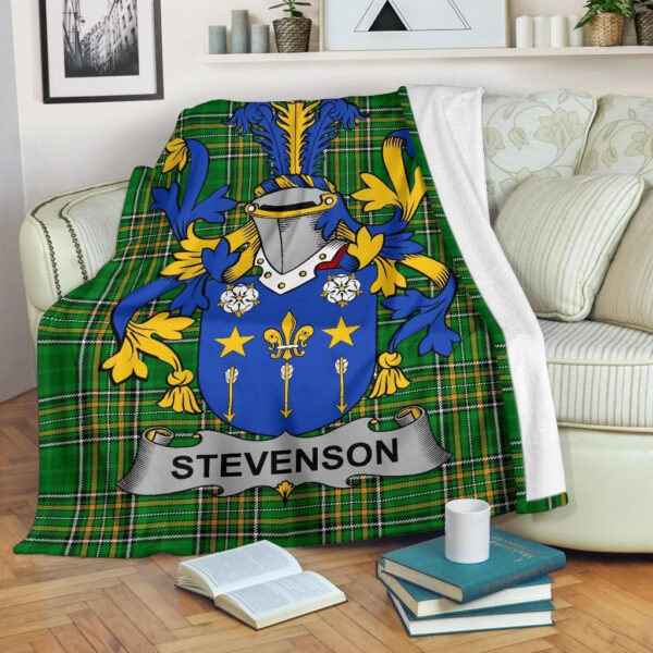 Ireland Premium Blanket - Stevenson Ireland Blanket Irish National Tartan