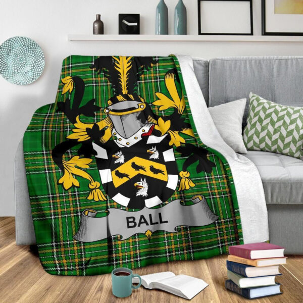 Ireland Premium Blanket - Ball Ireland Blanket Irish National Tartan - Image 3