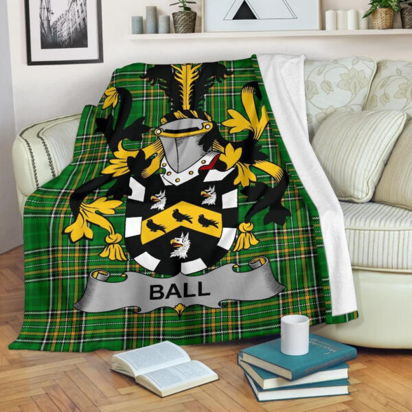 Ireland Premium Blanket - Ball Ireland Blanket Irish National Tartan