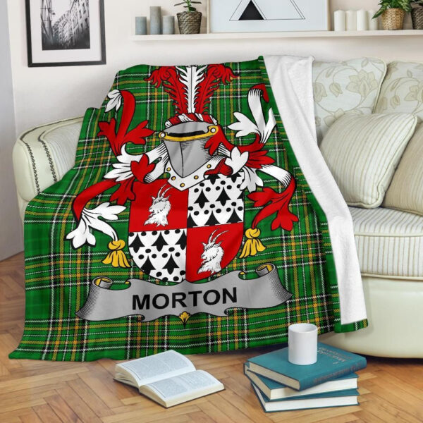 Ireland Premium Blanket - Morton Ireland Blanket Irish National Tartan