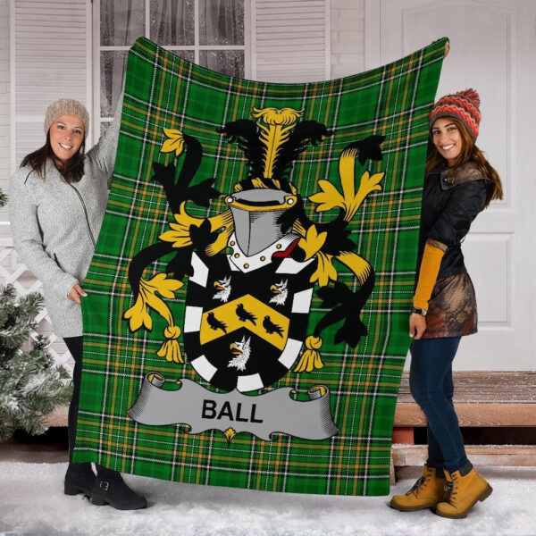 Ireland Premium Blanket - Ball Ireland Blanket Irish National Tartan - Image 6