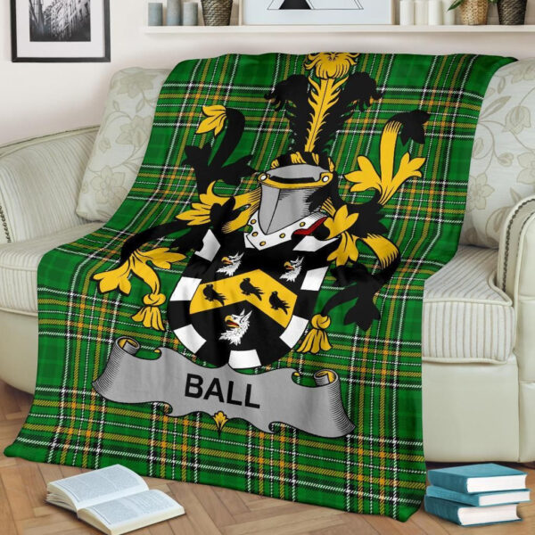 Ireland Premium Blanket - Ball Ireland Blanket Irish National Tartan - Image 2