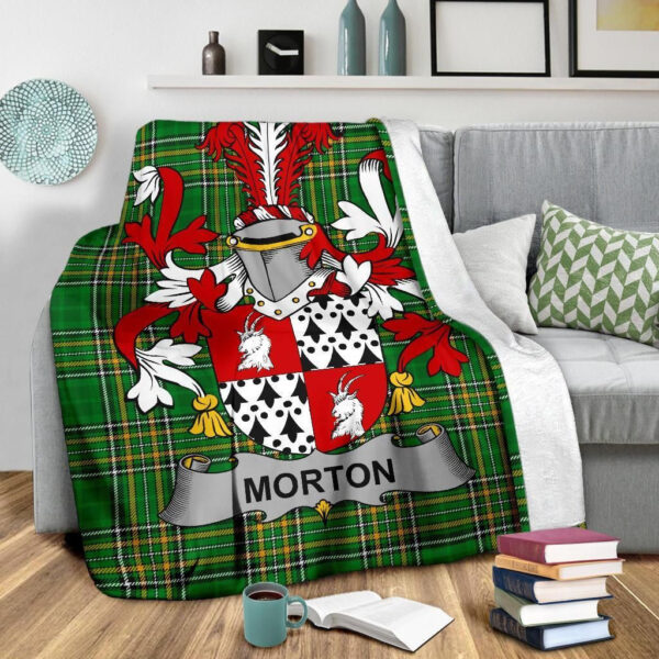 Ireland Premium Blanket - Morton Ireland Blanket Irish National Tartan - Image 3