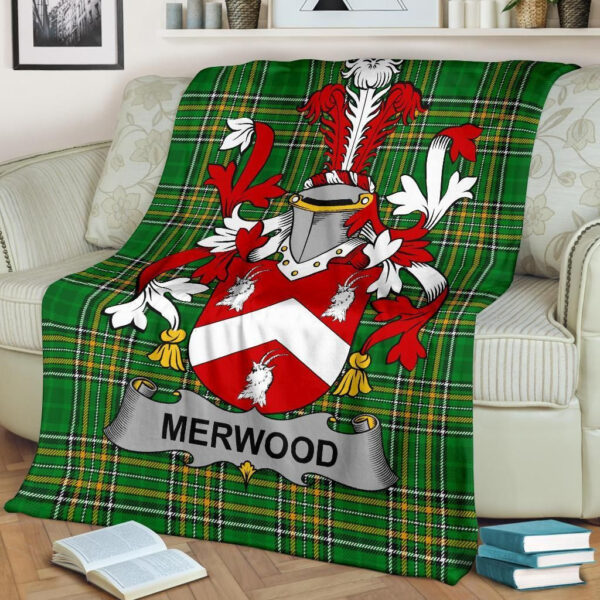 Ireland Premium Blanket - Merwood Ireland Blanket Irish National Tartan - Image 2