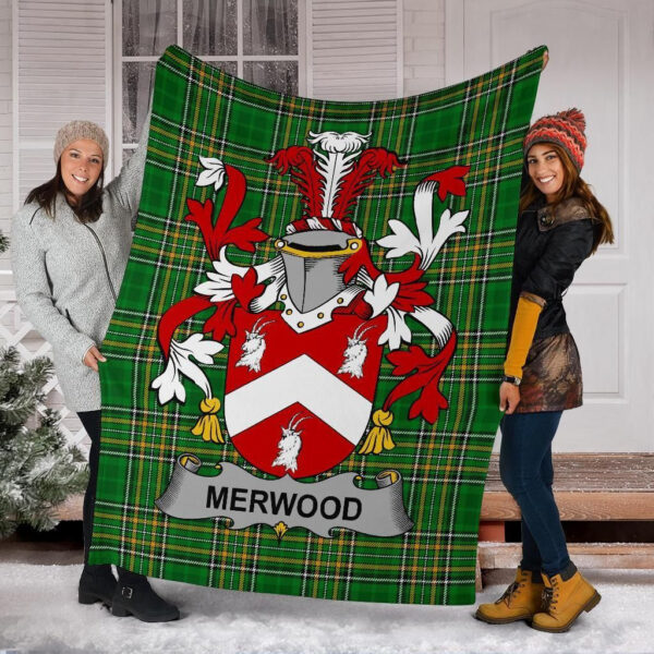 Ireland Premium Blanket - Merwood Ireland Blanket Irish National Tartan - Image 6