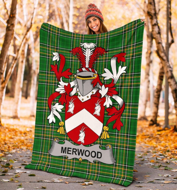 Ireland Premium Blanket - Merwood Ireland Blanket Irish National Tartan - Image 4