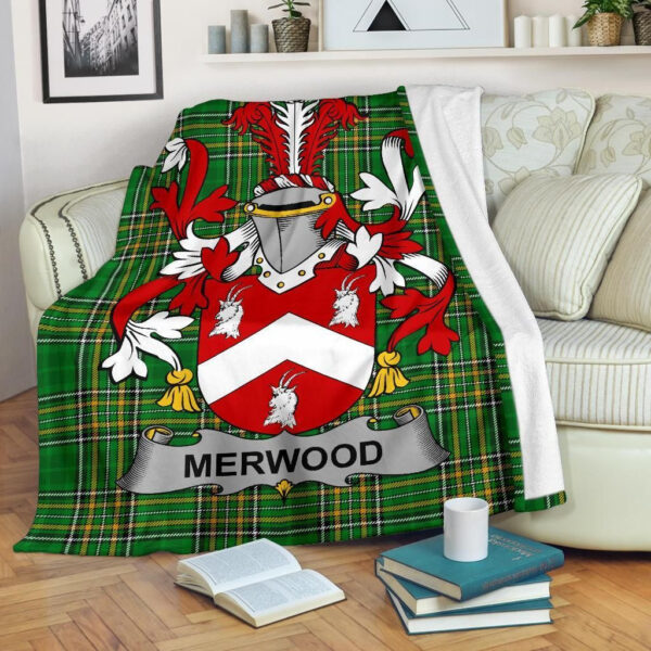 Ireland Premium Blanket - Merwood Ireland Blanket Irish National Tartan